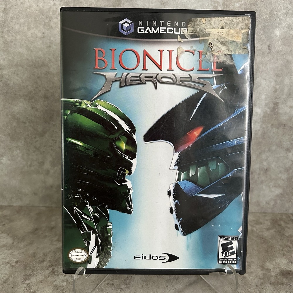 Bionicle Heroes Case Only (Nintendo GameCube) Black Label No Game